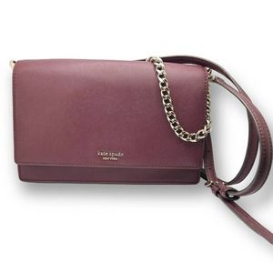 Buy the Kate Spade Cameron Zip Crossbody Bag in Lavender/Blue Saffiano  Leather